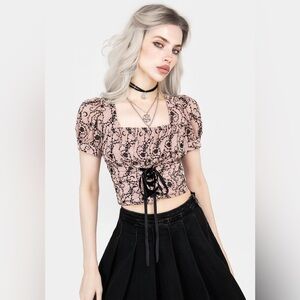 NWT Disturbia Rosethorn Crop Top US 12 / UK 16
